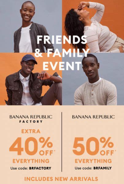 banana republic friends and family 2024|banana republic online promo code.